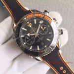 Swiss Replica Omega Seamaster Watch Planet Ocean 600m Chronograph Rubber Band